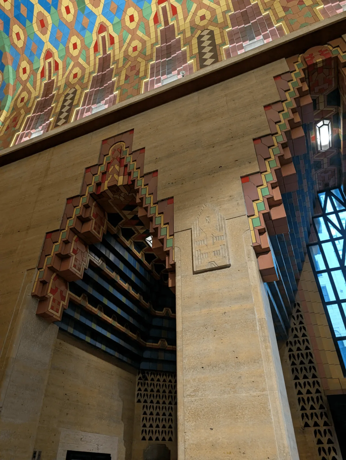 A tiled archway inside the Guardian Building
